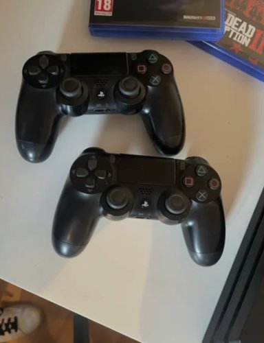 Sony Playstation 4 Pro 1TB Console - Black w/ 2x Black Controller + TLOU2 & RDR2