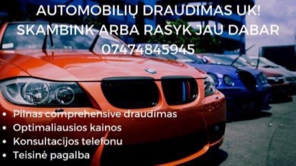 Automobilių draudimas UK