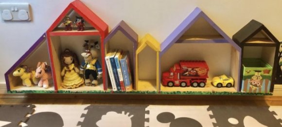 Handmade wooden shelf